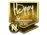 Sticker | Happy (Gold) | Cluj-Napoca 2015