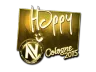 Sticker | Happy (Gold) | Cologne 2015