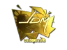 Sticker | jdm64 (Gold) | Cologne 2016