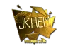 Sticker | jkaem (Gold) | Cologne 2016
