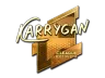 Sticker | karrigan (Gold) | Boston 2018