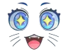 Sticker | Kawaii Eyes (Glitter)
