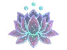 Sticker | Lotus (Glitter)