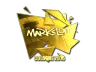Sticker | markeloff (Gold) | Cologne 2016