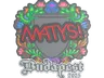 Sticker | MATYS (Embroidered) | Budapest 2025