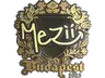Sticker | mezii (Gold) | Budapest 2025