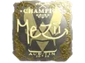 Sticker | mezii (Gold, Champion) | Austin 2025