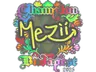Sticker | mezii (Holo, Champion) | Budapest 2025
