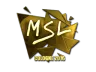 Sticker | MSL (Gold) | Cologne 2016