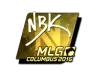 Sticker | NBK- (Gold) | MLG Columbus 2016