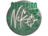 Sticker | NiKo (Foil, Champion) | Cologne 2026