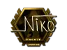 Sticker | NiKo (Gold) | London 2018