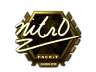 Sticker | nitr0 (Gold) | London 2018