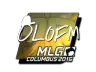 Sticker | olofmeister (Foil) | MLG Columbus 2016