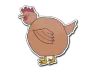Sticker | Poorly Drawn Chicken