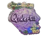 Sticker | qikert (Champion) | Rio 2022