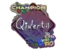 Sticker | qikert (Glitter, Champion) | Rio 2022