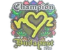 Sticker | ropz (Embroidered, Champion) | Budapest 2025