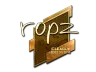 Sticker | ropz (Gold) | Boston 2018