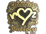 Sticker | ropz (Gold, Champion) | Budapest 2025