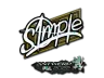 Sticker | s1mple (Glitter) | Antwerp 2022