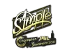 Sticker | s1mple (Gold) | Stockholm 2021