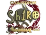 Sticker | sh1ro (Gold, Champion) | Shanghai 2024
