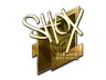 Sticker | shox (Gold) | Boston 2018
