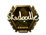 Sticker | Skadoodle (Gold) | London 2018
