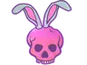 Sticker | Skull Bunny (Glitter)