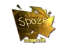 Sticker | spaze (Gold) | Cologne 2016