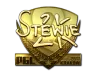 Sticker | Stewie2K (Gold) | Krakow 2017