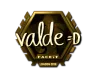 Sticker | v4lde (Gold) | London 2018
