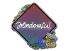 Sticker | w0nderful (Glitter) | Rio 2022