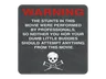 Sticker | WARNING