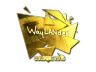 Sticker | wayLander (Gold) | Cologne 2016
