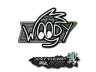 Sticker | WOOD7 (Glitter) | Antwerp 2022