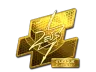Sticker | Zeus (Gold) | Atlanta 2017