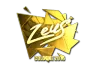 Sticker | Zeus (Gold) | Cologne 2016