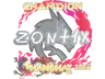 Sticker | zont1x (Champion) | Shanghai 2024