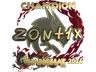 Sticker | zont1x (Gold, Champion) | Shanghai 2024