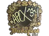 Sticker | apEX (Gold) | Budapest 2025