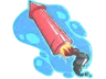 Sticker | Big Red Rocket (Glitter)