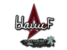 Sticker | blameF (Glitter) | Antwerp 2022