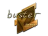 Sticker | buster (Gold) | Boston 2018