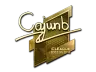 Sticker | cajunb (Gold) | Boston 2018
