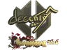 Sticker | decenty (Gold) | Shanghai 2024