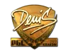 Sticker | denis (Gold) | Krakow 2017