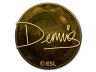 Sticker | dennis (Gold) | Katowice 2019