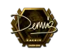 Sticker | dennis (Gold) | London 2018
